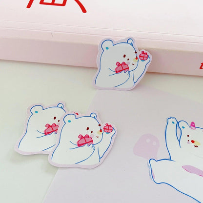 Gift Mochi Bear Vinyl Sticker - Cubs Forest